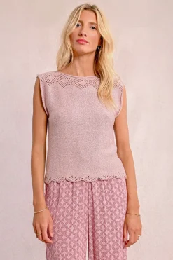 Pull en maille sans manches