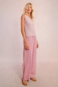 Pull en maille sans manches