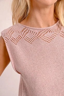 Pull en maille sans manches