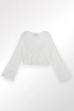 Pull en maille, semi-transparent