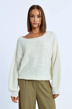Pull oversize à sequins