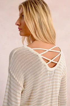 Pull rayé