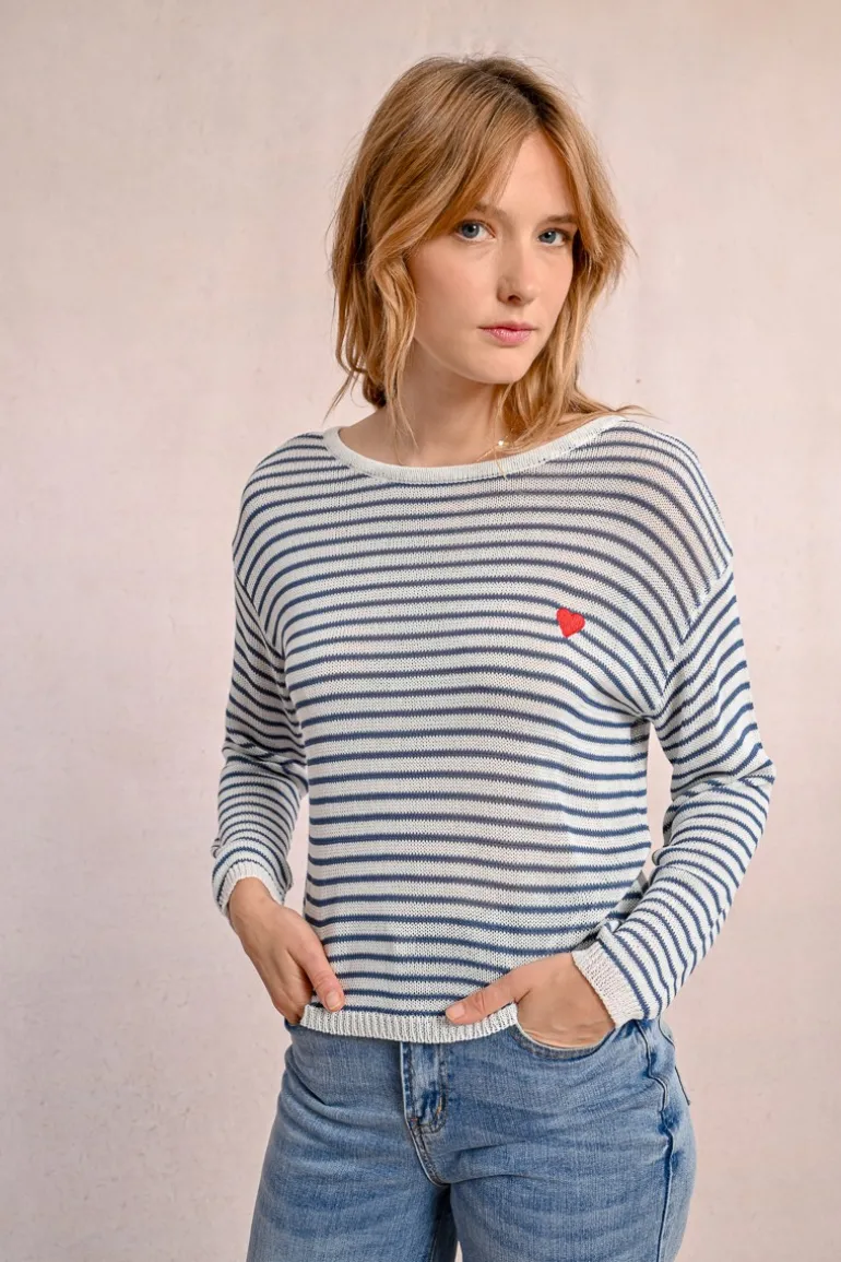 Pull rayé