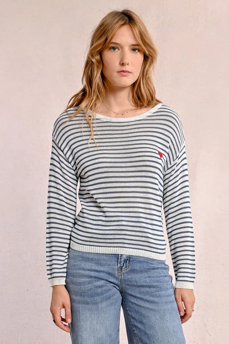 Pull rayé