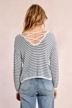Pull rayé