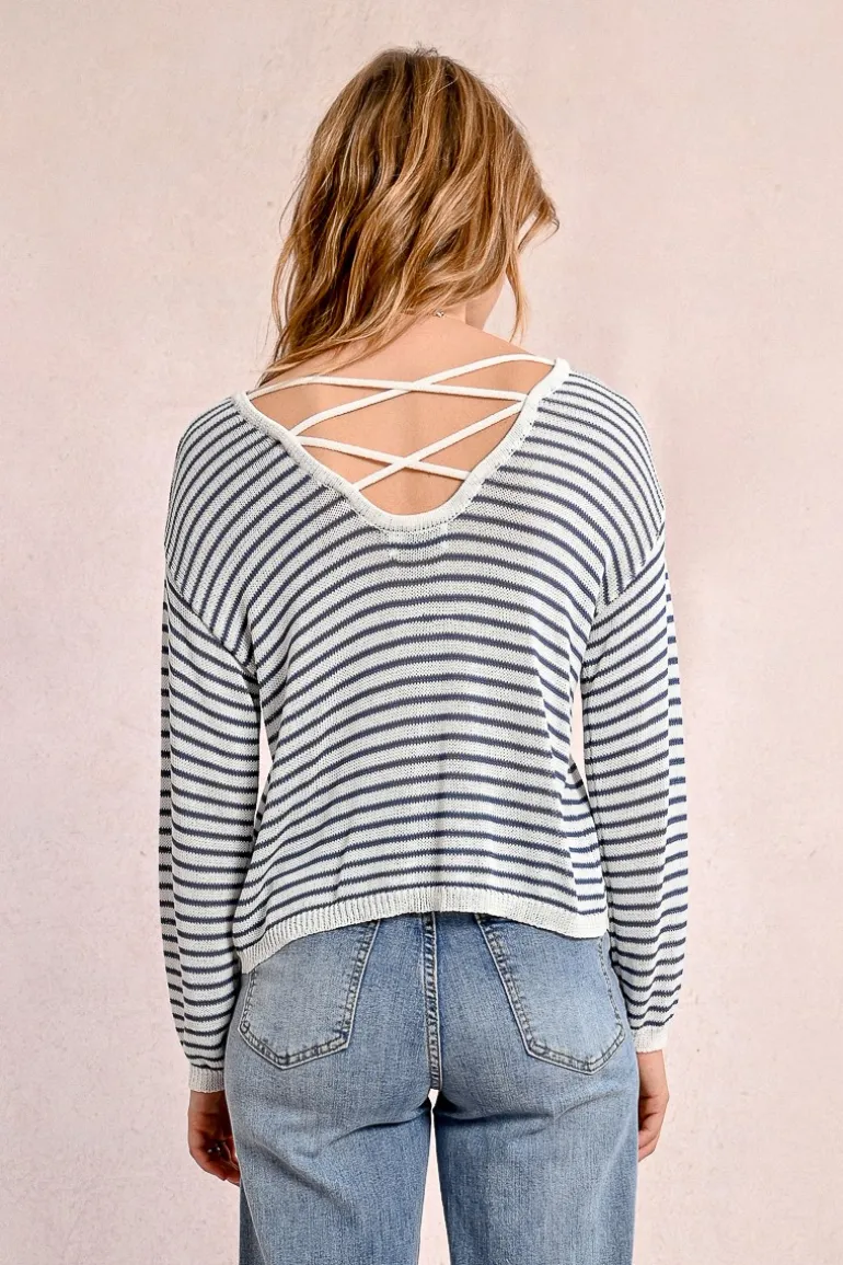 Pull rayé