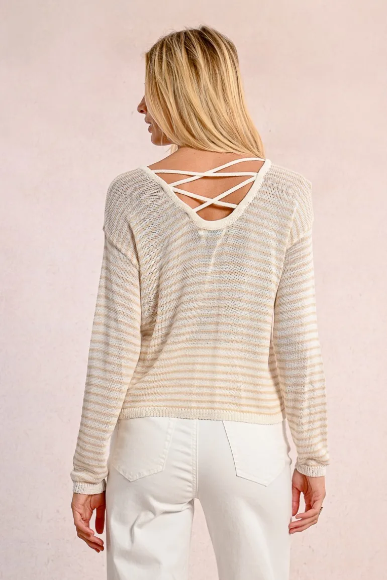 Pull rayé