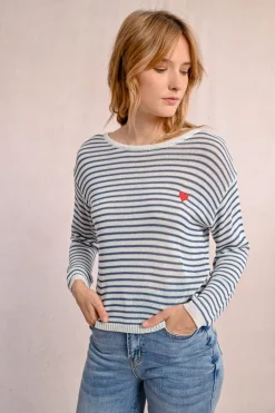 Pull rayé