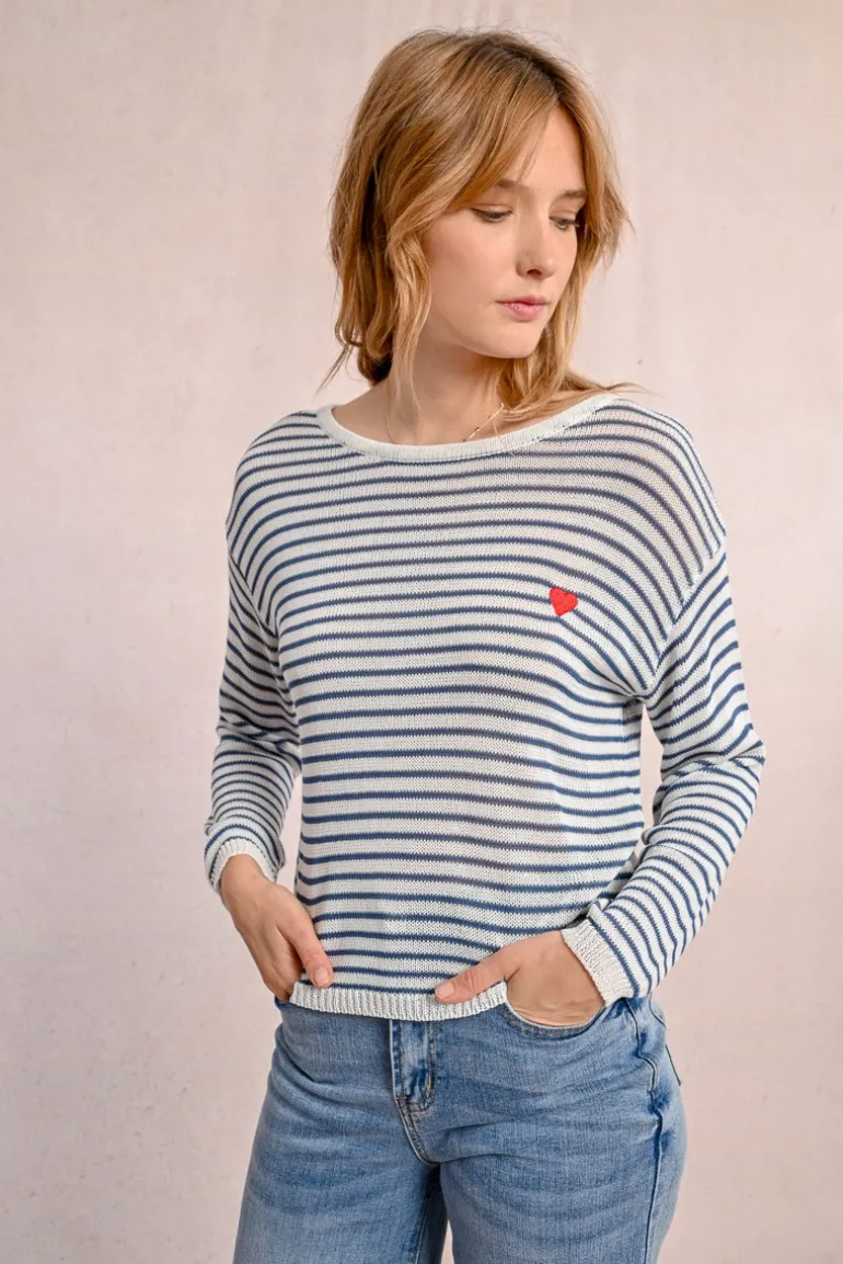 Pull rayé
