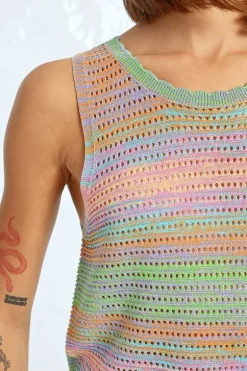 Pull sans manches en maille