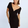 Robe boutonnée à fronces