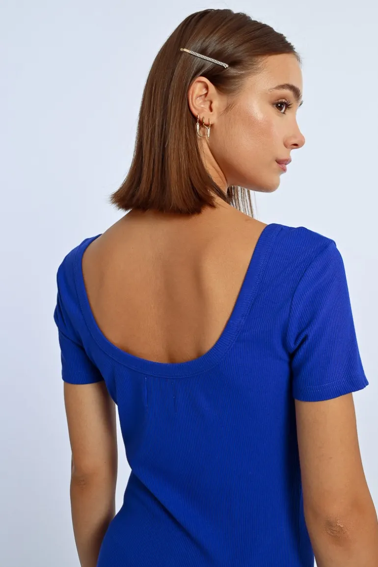 Robe boutonnée à fronces