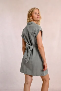 Robe chemise à dos nouable