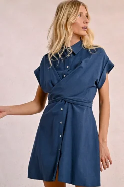 Robe chemise à dos nouable