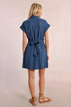 Robe chemise à dos nouable
