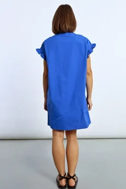 Robe chemise à fronces