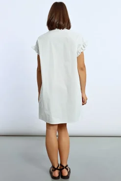 Robe chemise à fronces