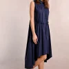 Robe chemise asymétrique