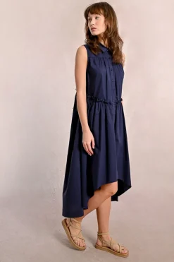 Robe chemise asymétrique