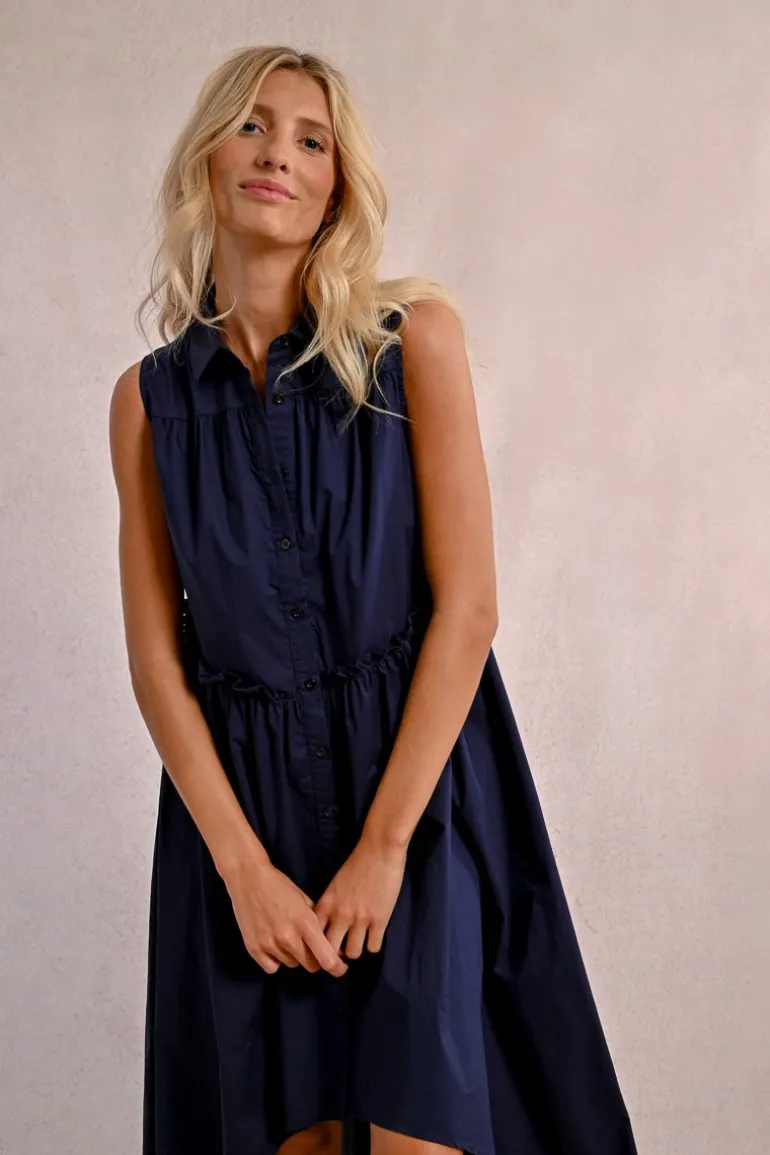 Robe chemise asymétrique