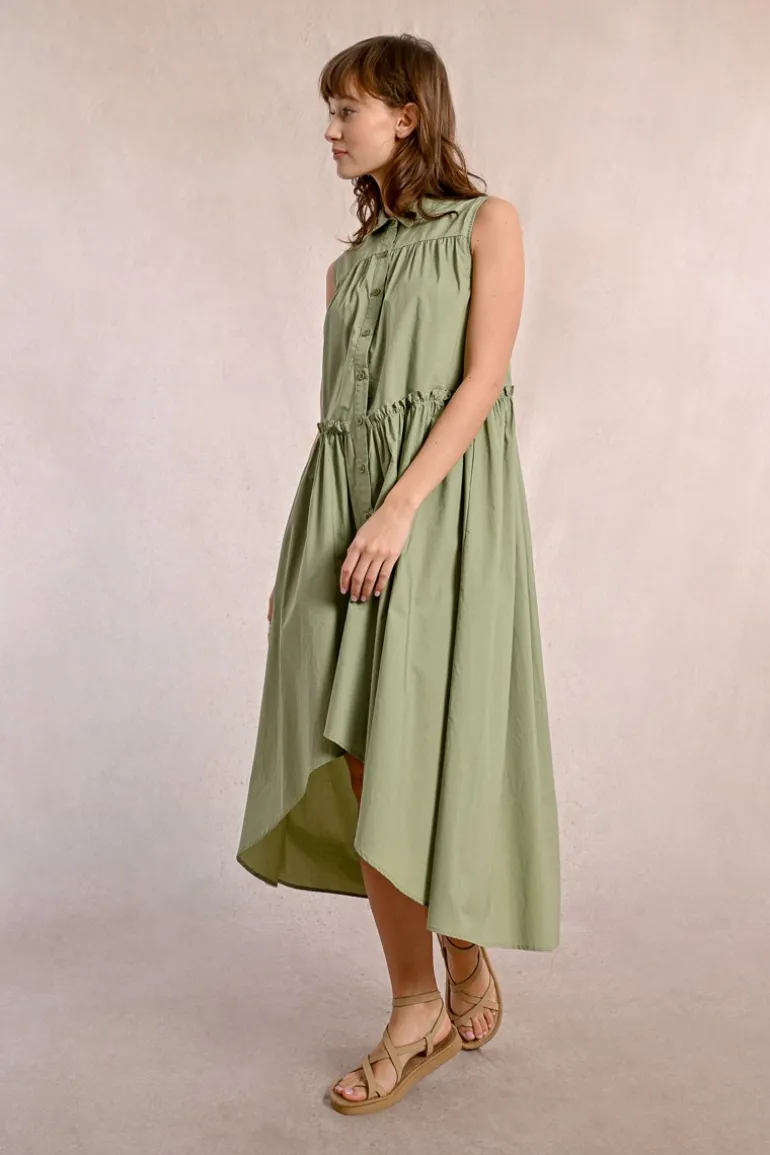 Robe chemise asymétrique