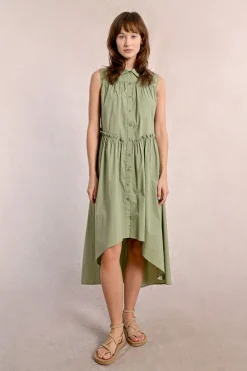 Robe chemise asymétrique