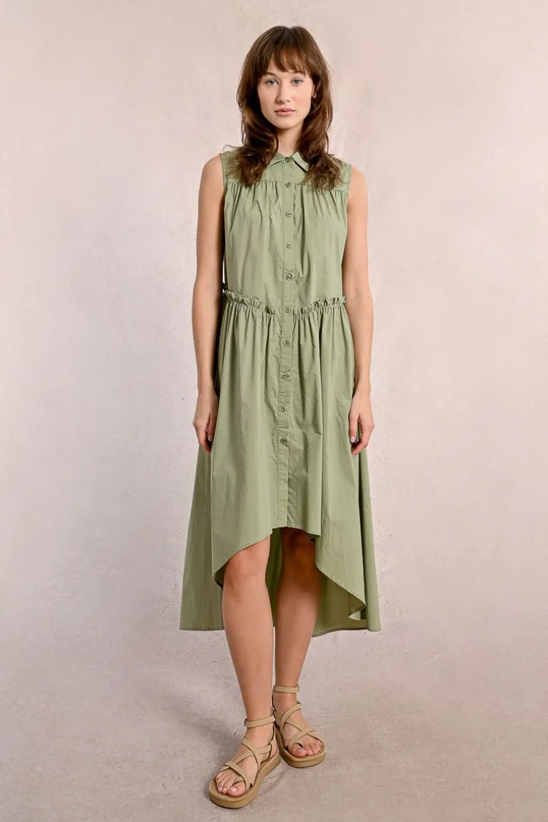 Robe chemise asymétrique