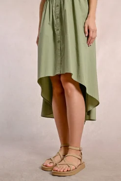 Robe chemise asymétrique