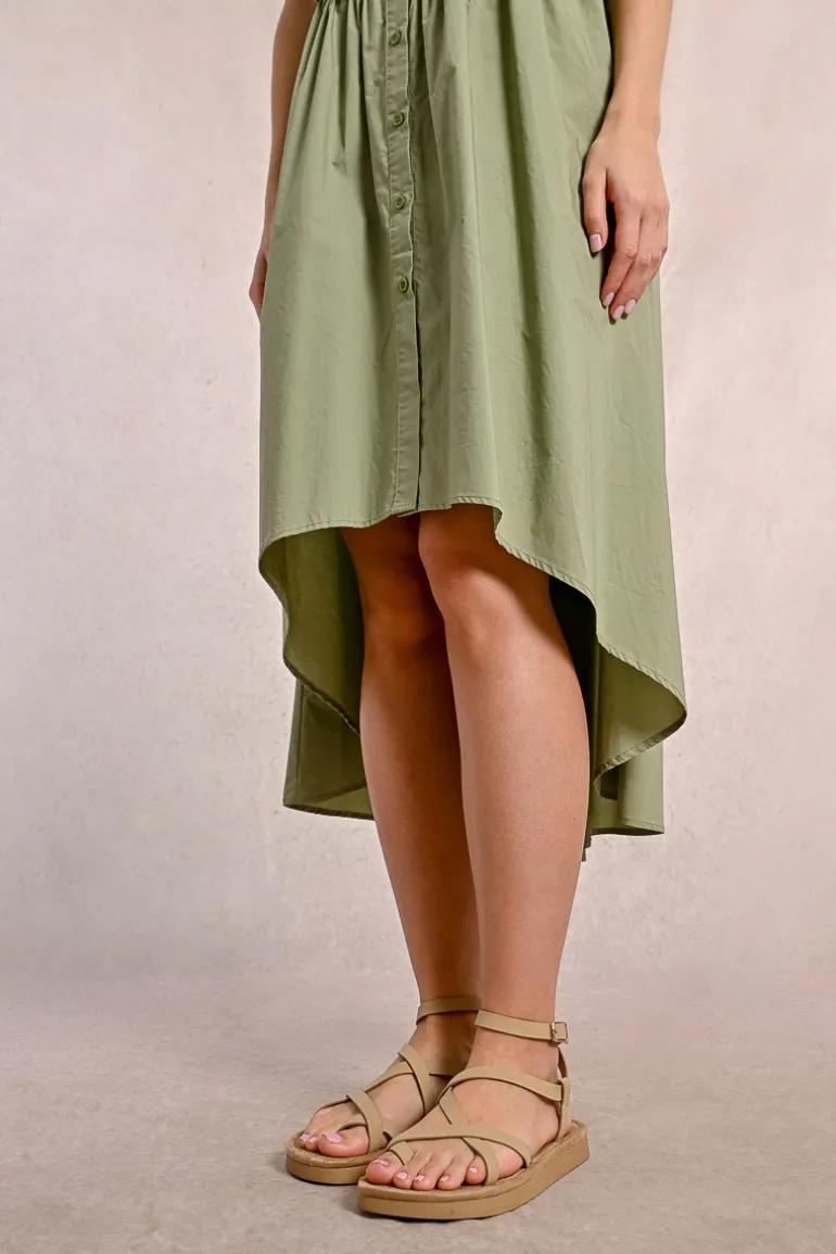 Robe chemise asymétrique