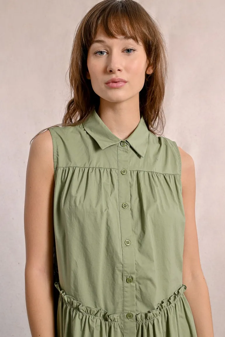 Robe chemise asymétrique