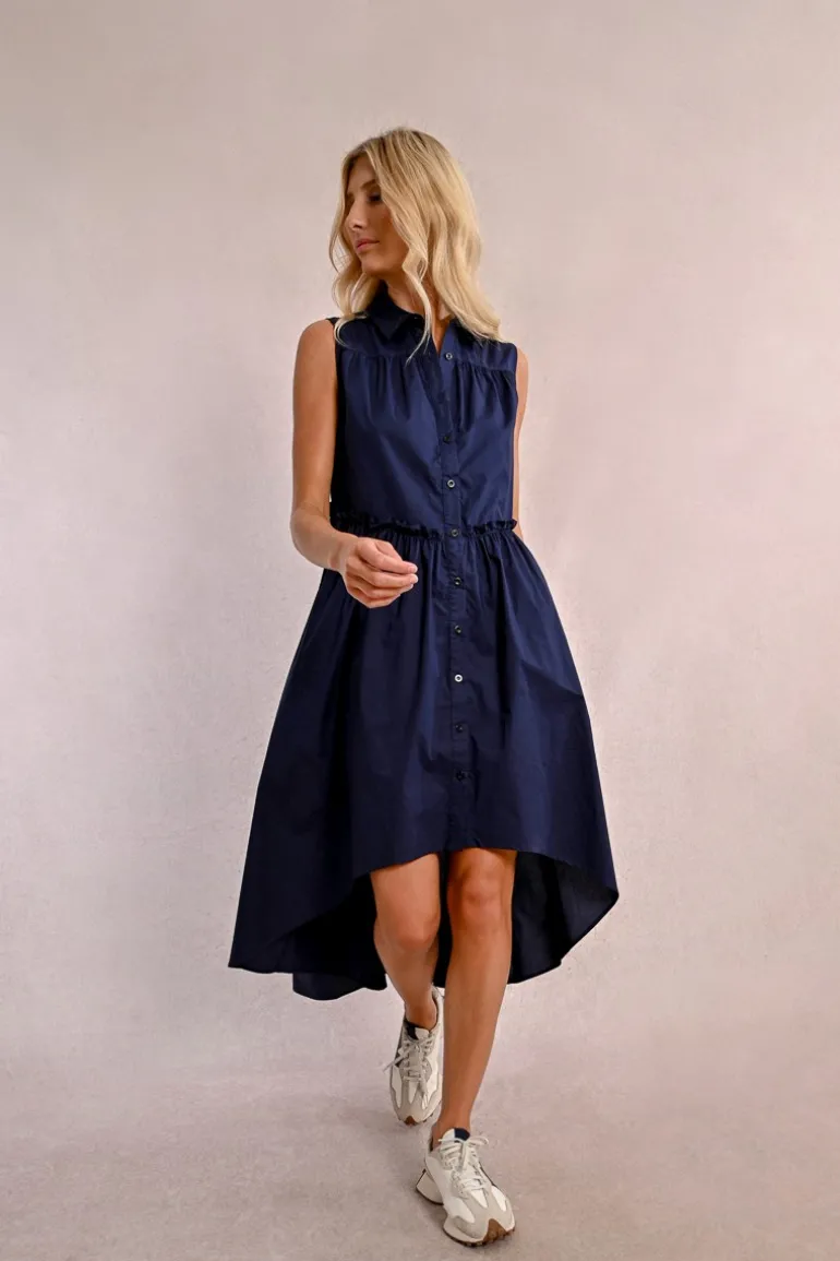 Robe chemise asymétrique