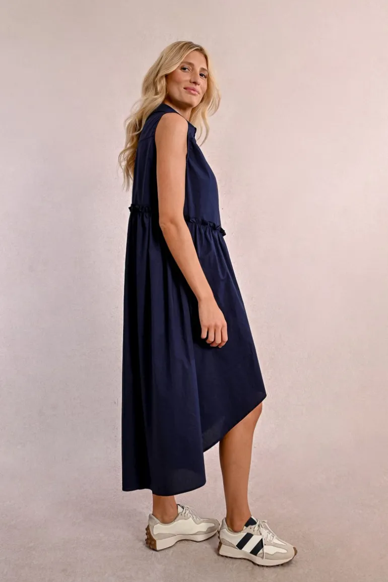Robe chemise asymétrique