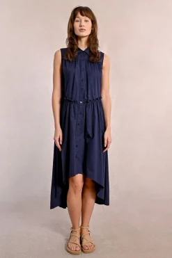 Robe chemise asymétrique