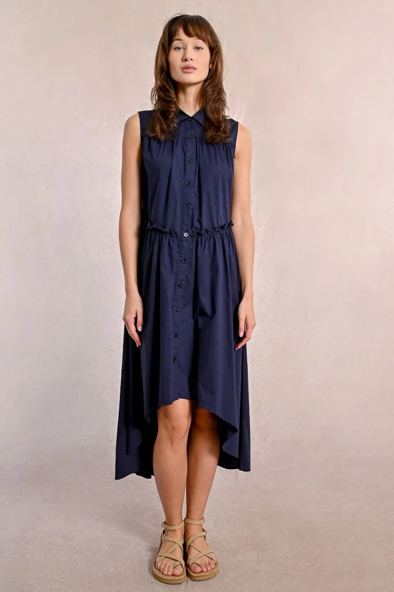 Robe chemise asymétrique