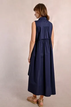 Robe chemise asymétrique