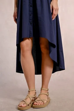 Robe chemise asymétrique