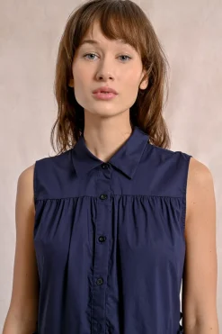 Robe chemise asymétrique