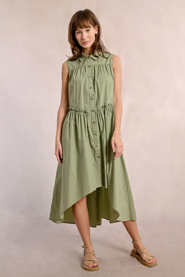 Robe chemise asymétrique