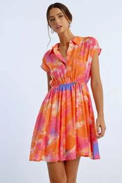 Robe chemise colorée