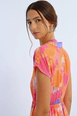 Robe chemise colorée