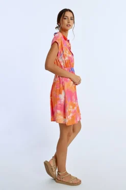 Robe chemise colorée