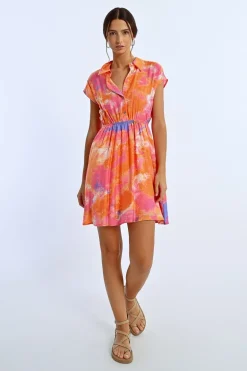 Robe chemise colorée