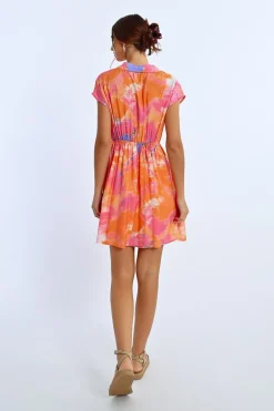 Robe chemise colorée
