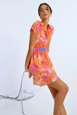 Robe chemise colorée