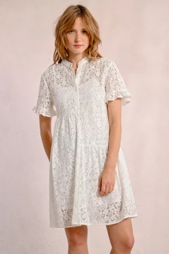 Robe chemise en dentelle