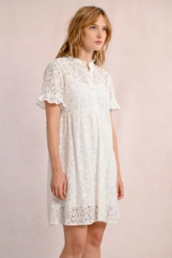 Robe chemise en dentelle