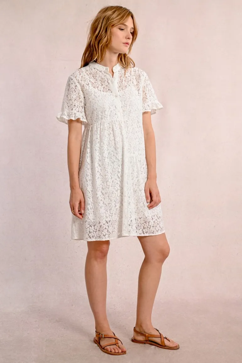 Robe chemise en dentelle