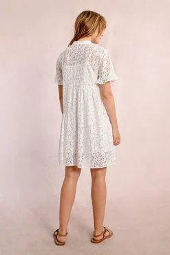 Robe chemise en dentelle