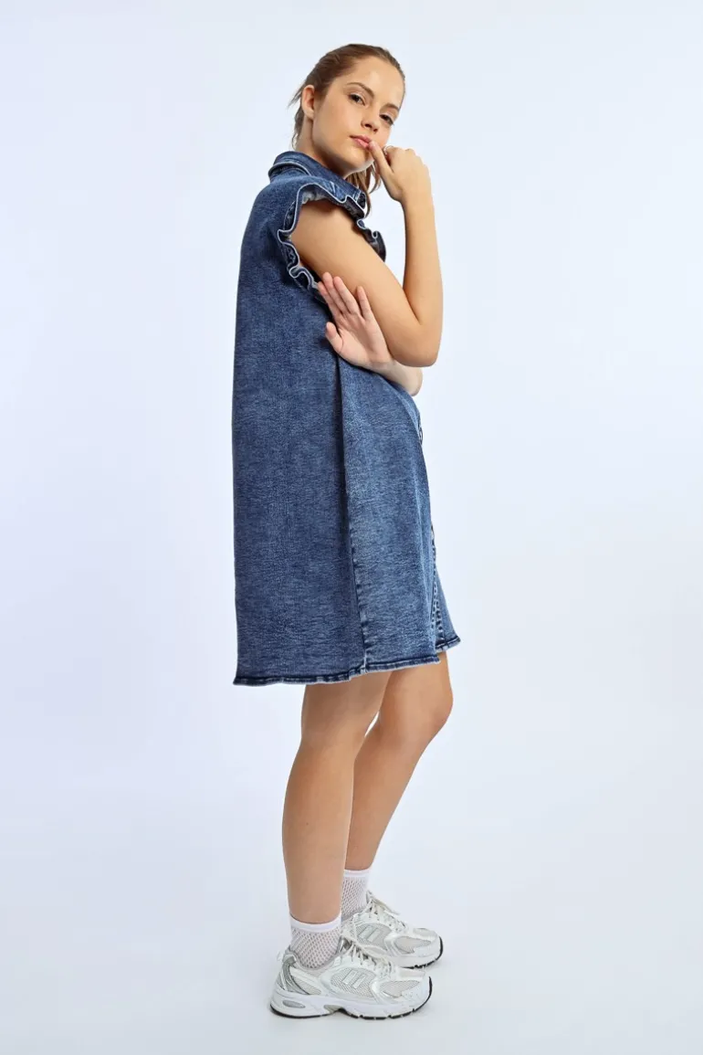 Robe chemise en jean