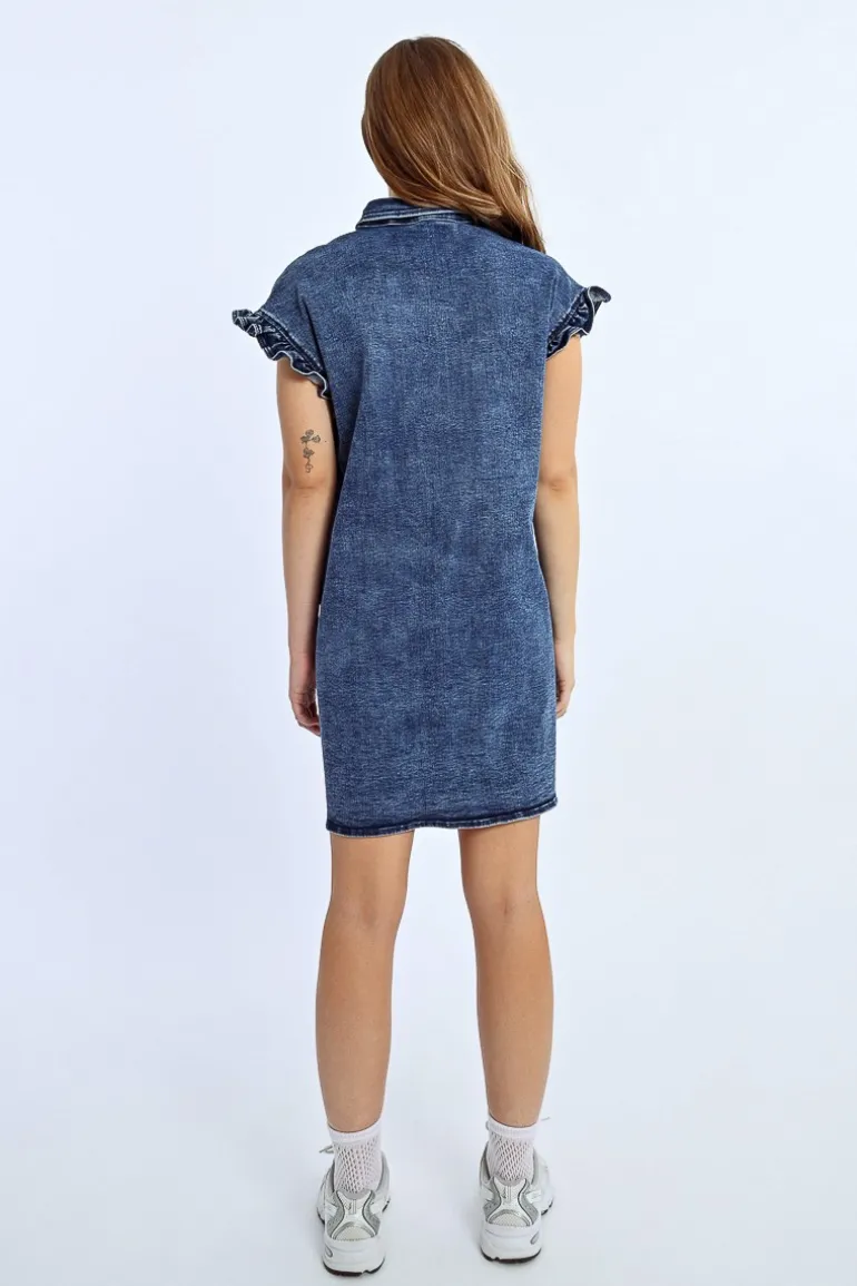 Robe chemise en jean